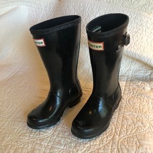 Original Little Kids Gloss Rain Boots: Black